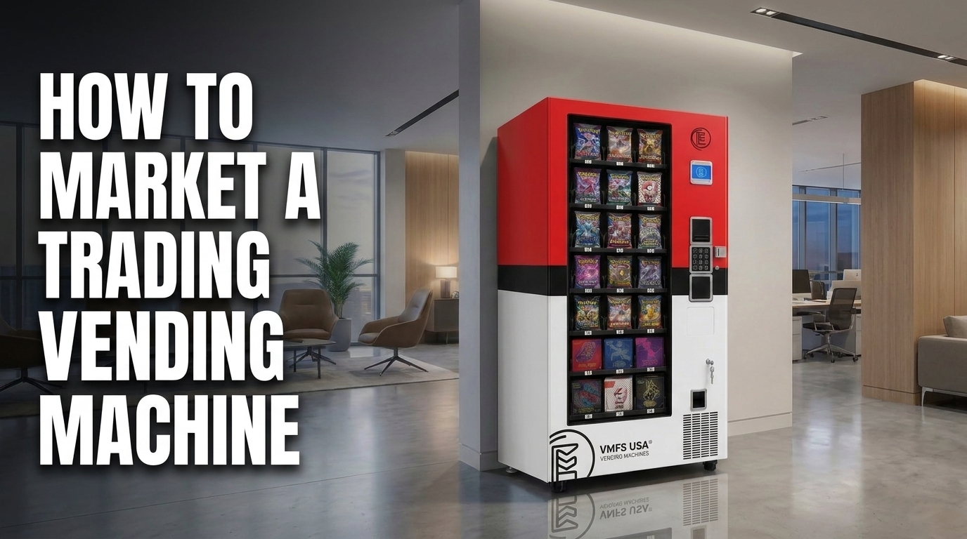 How to market trading card vending machine